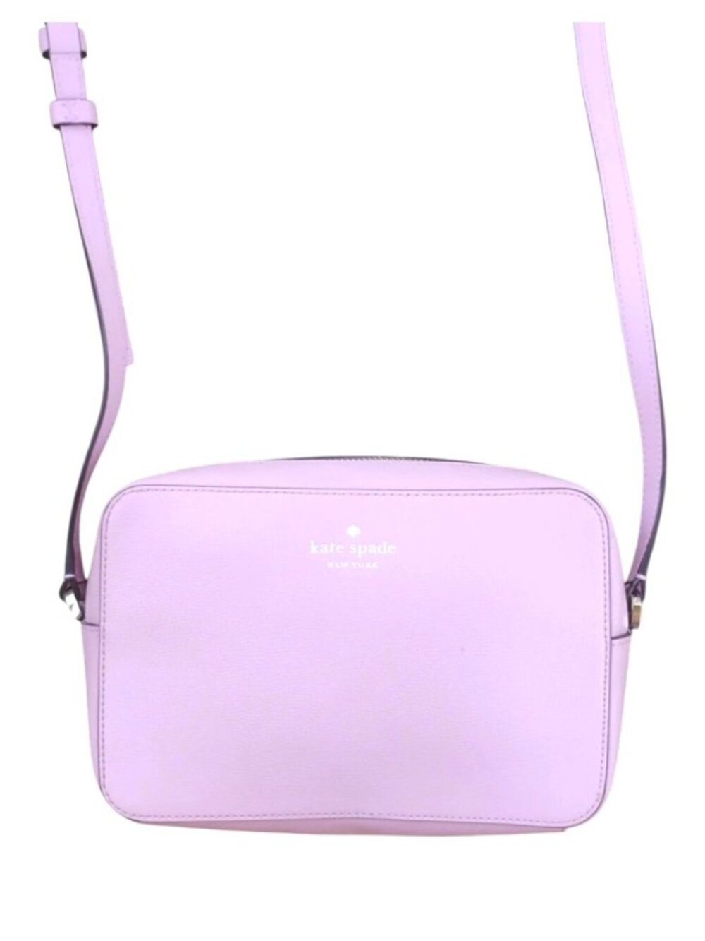 kate spade Lilac Leather Crossbody Camera Bag